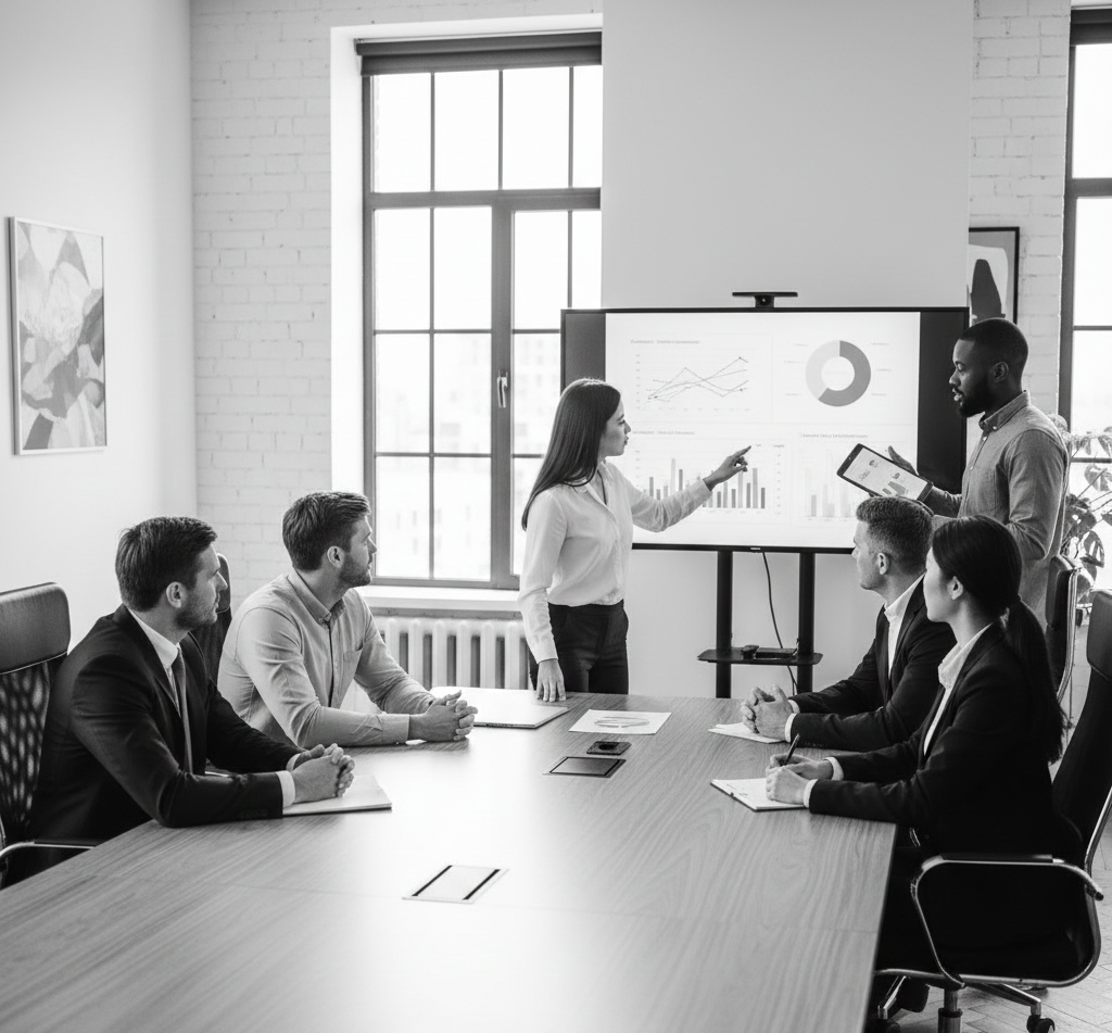 Reunion de presentation professionnelle